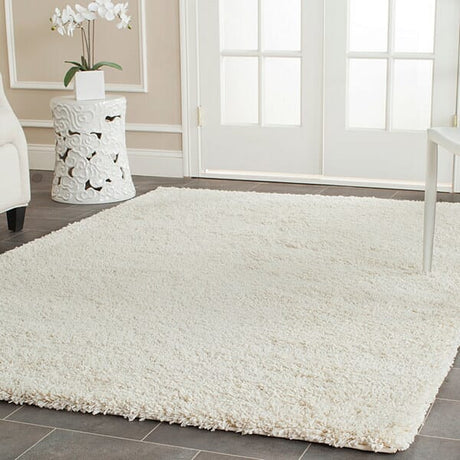 Safavieh California Shag Sg151 - 1212 Ivory Rugs - Safavieh - sg151 - 1212 - 4sq