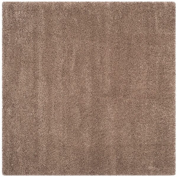 Safavieh California Shag Sg151 - 2424 Taupe Rugs - Safavieh - sg151 - 2424 - 4sq