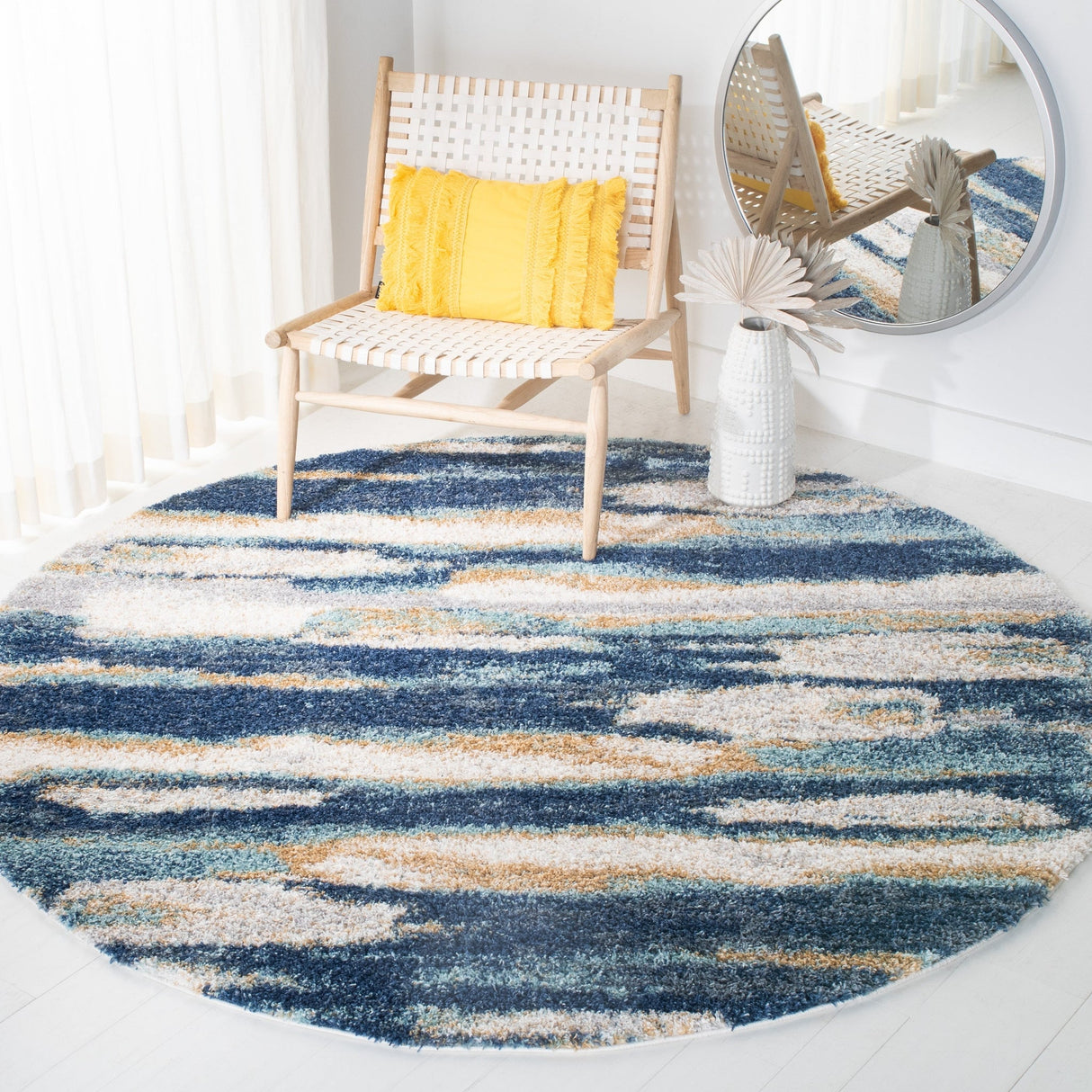 Safavieh Calista Cal108M Blue/Ivory Rugs - Safavieh - cal108m - 7r