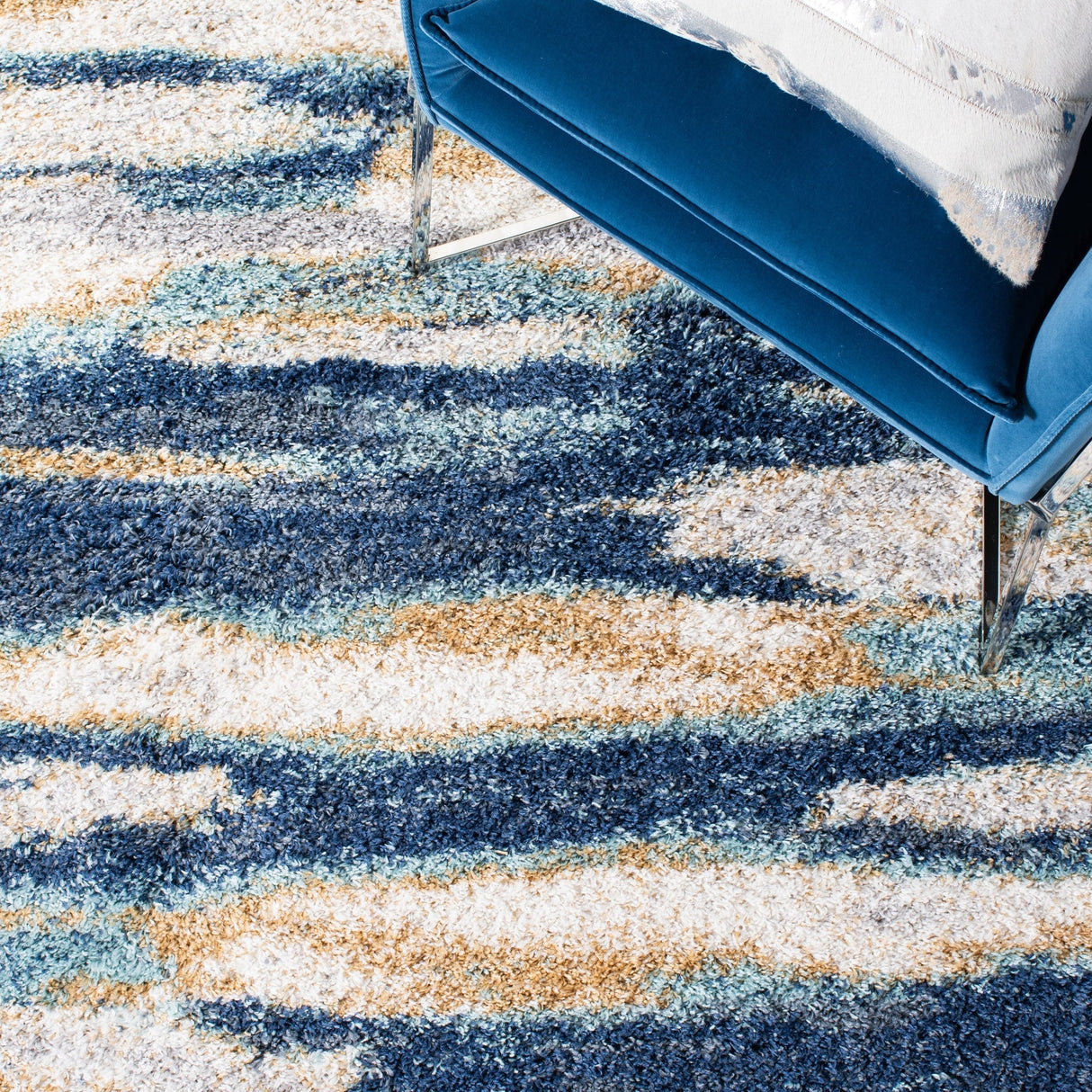 Safavieh Calista Cal108M Blue/Ivory Rugs - Safavieh - cal108m - 7r