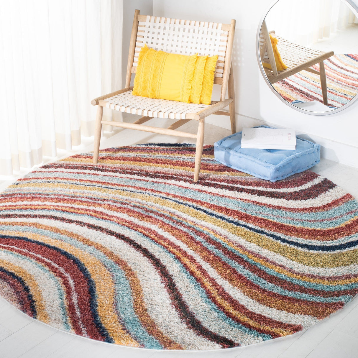 Safavieh Calista Cal130P Rust/Grey Rugs - Safavieh - cal130p - 7r