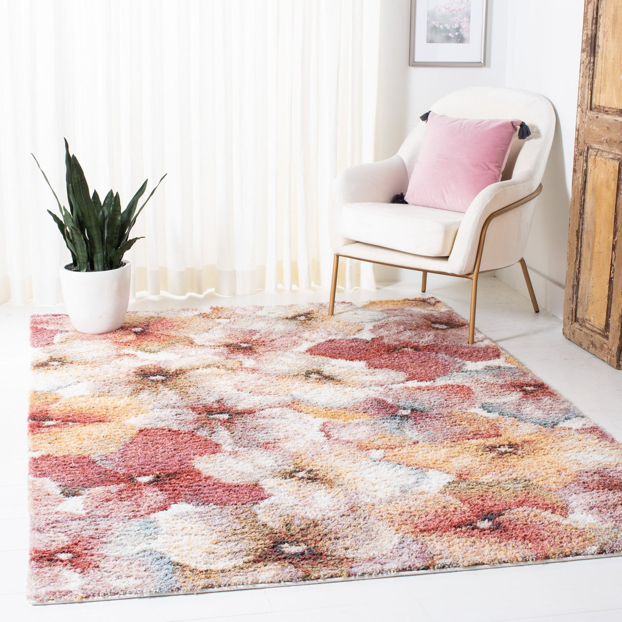 Safavieh Calista Cal152A Ivory/Rust Rugs - Safavieh - cal152a - 4