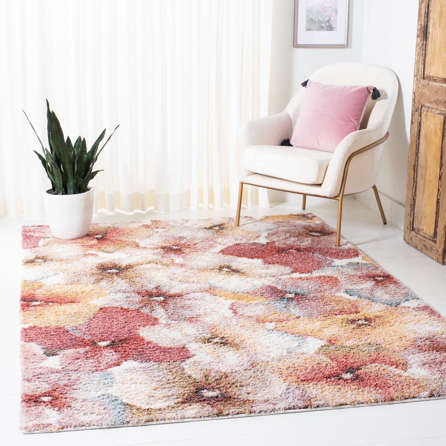 Safavieh Calista Cal152A Ivory/Rust Rugs - Safavieh - cal152a - 4