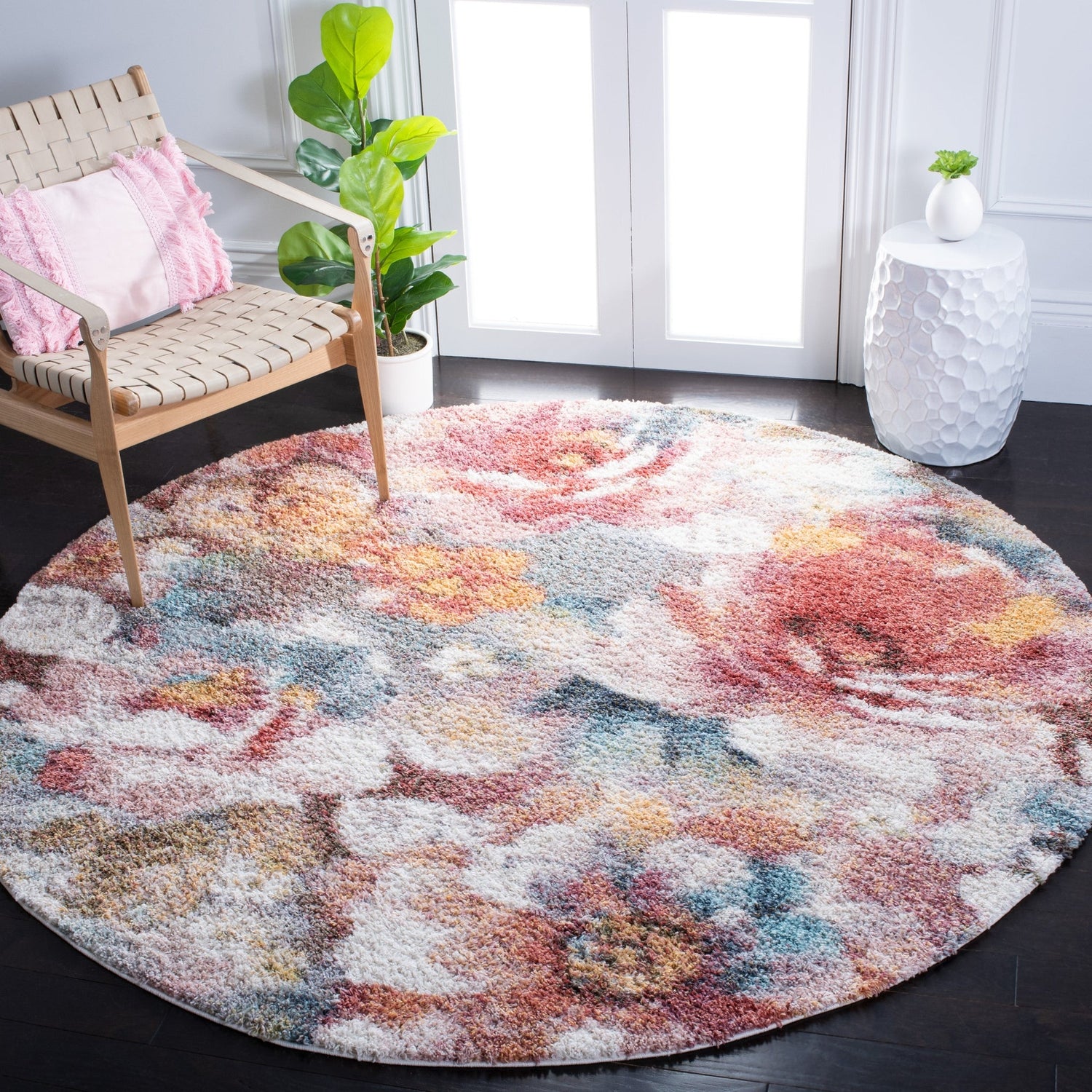 Safavieh Calista Cal154P Rust/Ivory Rugs - Safavieh - cal154p - 7r