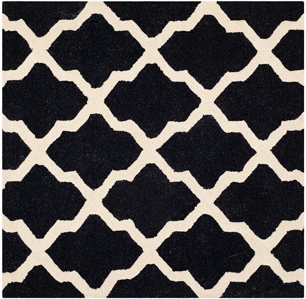 Safavieh Cambridge Cam121E Black / Ivory Rugs - Safavieh - cam121e - 4sq