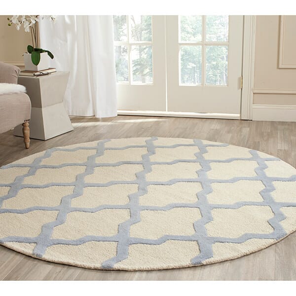 Safavieh Cambridge Cam121F Ivory / Light Blue Rugs - Safavieh - cam121f - 6sq