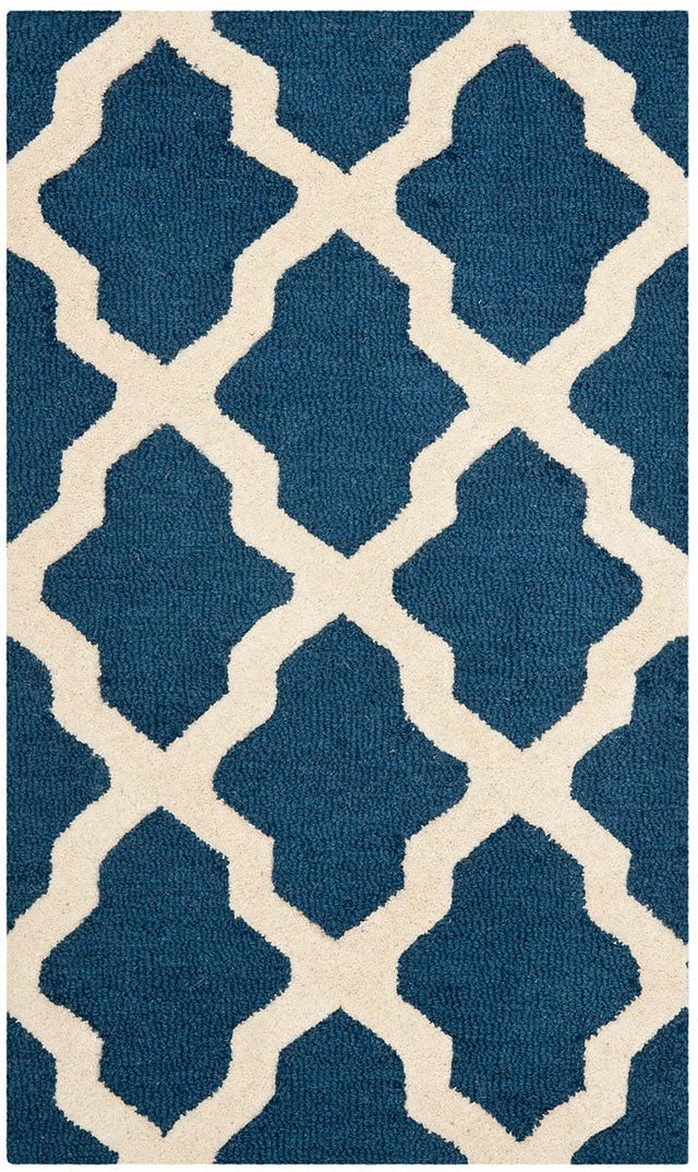 Safavieh Cambridge Cam121G Navy Blue / Ivory Rugs - Safavieh - cam121g - 4r