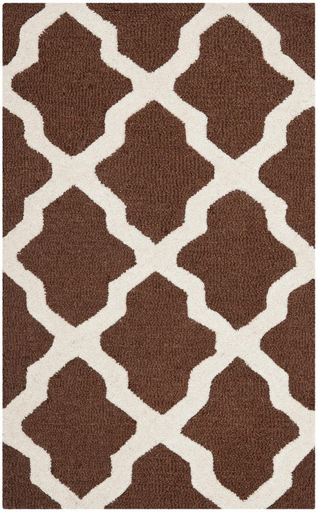 Safavieh Cambridge Cam121H Dark Brown / Ivory Rugs - Safavieh - cam121h - 4r