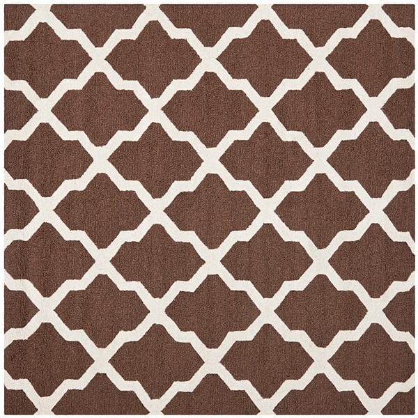 Safavieh Cambridge Cam121H Dark Brown / Ivory Rugs - Safavieh - cam121h - 4sq