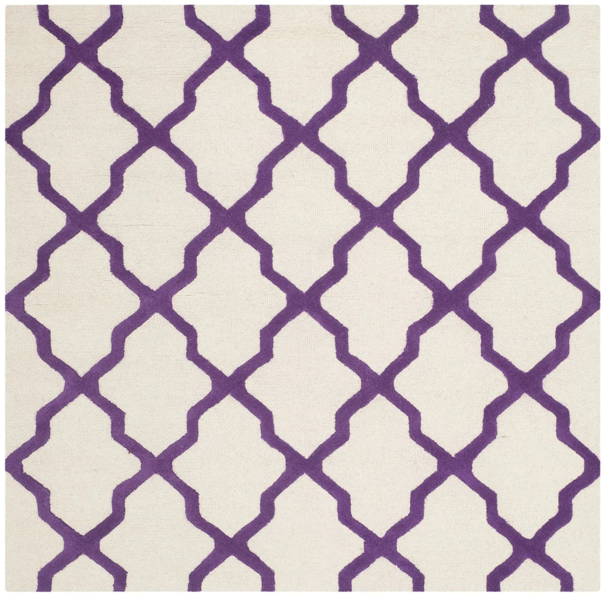 Safavieh Cambridge 6'-0" x 6'-0" Rug in Ivory / Purple
