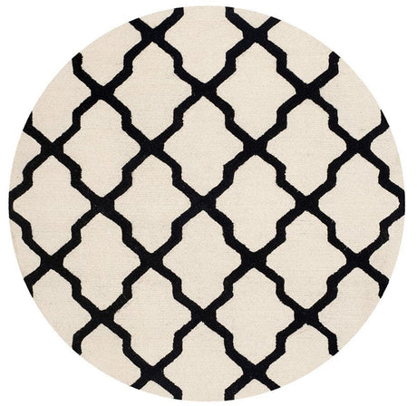 Safavieh Cambridge Cam121W Ivory / Black Rugs - Safavieh - cam121w - 6r