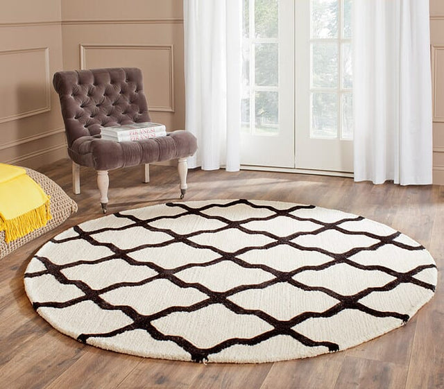 Safavieh Cambridge Cam121W Ivory / Black Rugs - Safavieh - cam121w - 6sq