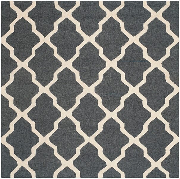 Safavieh Cambridge Cam121X Dark Grey / Ivory Rugs - Safavieh - cam121x - 4sq