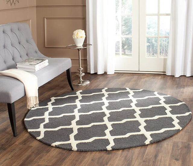 Safavieh Cambridge Cam121X Dark Grey / Ivory Rugs - Safavieh - cam121x - 4sq