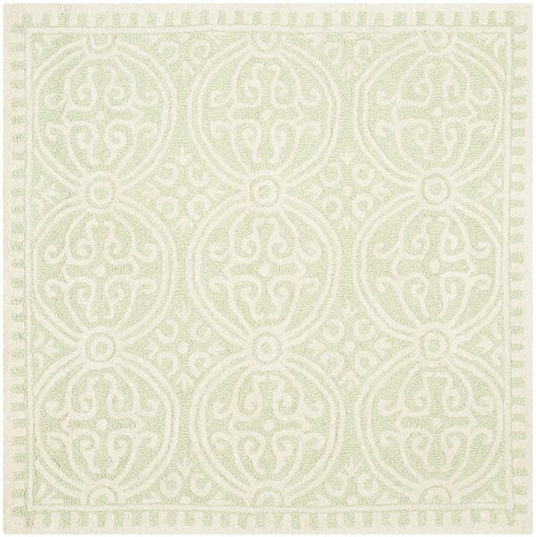 Safavieh Cambridge Cam123B Light Green / Ivory Rugs - Safavieh - cam123b - 4sq