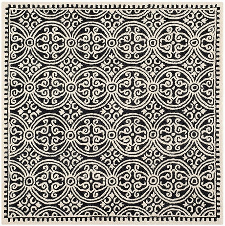 Safavieh Cambridge Cam123E Black/Ivory Rug - Safavieh - cam123e - 4sq