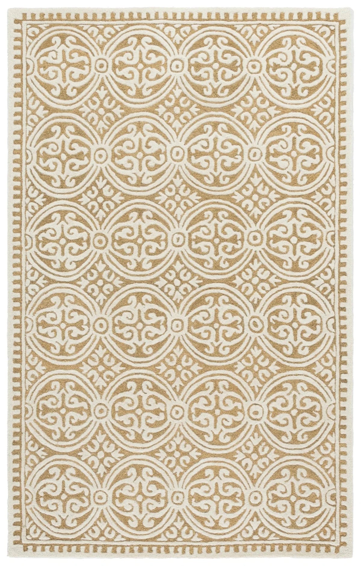 Safavieh Cambridge 4'-0" x 6'-0" Rug in Ivory / Gold