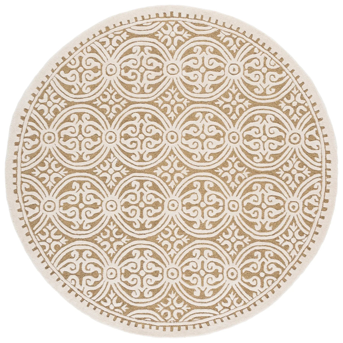 Safavieh Cambridge 6'-0" x 6'-0" Rug in Ivory / Gold