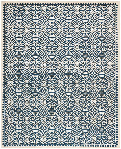 Safavieh Cambridge Cam123G Navy Blue / Ivory Rugs - Safavieh - cam123g - 4r