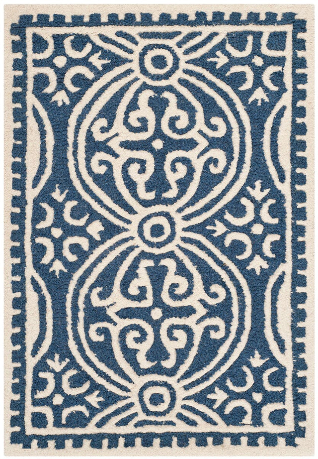 Safavieh Cambridge Cam123G Navy Blue / Ivory Rugs - Safavieh - cam123g - 4r