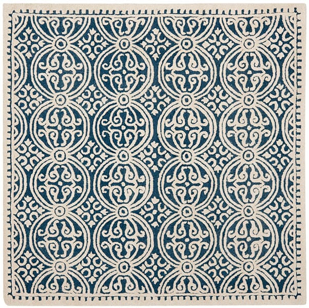 Safavieh Cambridge Cam123G Navy Blue / Ivory Rugs - Safavieh - cam123g - 4sq