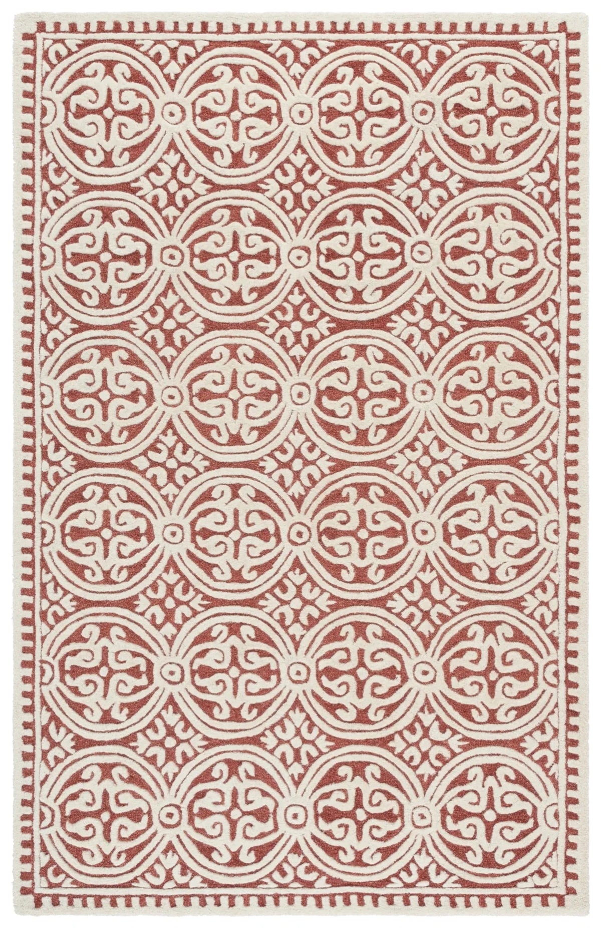 Safavieh Cambridge 4'-0" x 6'-0" Rug in Ivory / Red