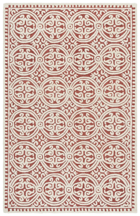Safavieh Cambridge 4'-0" x 6'-0" Rug in Ivory / Red