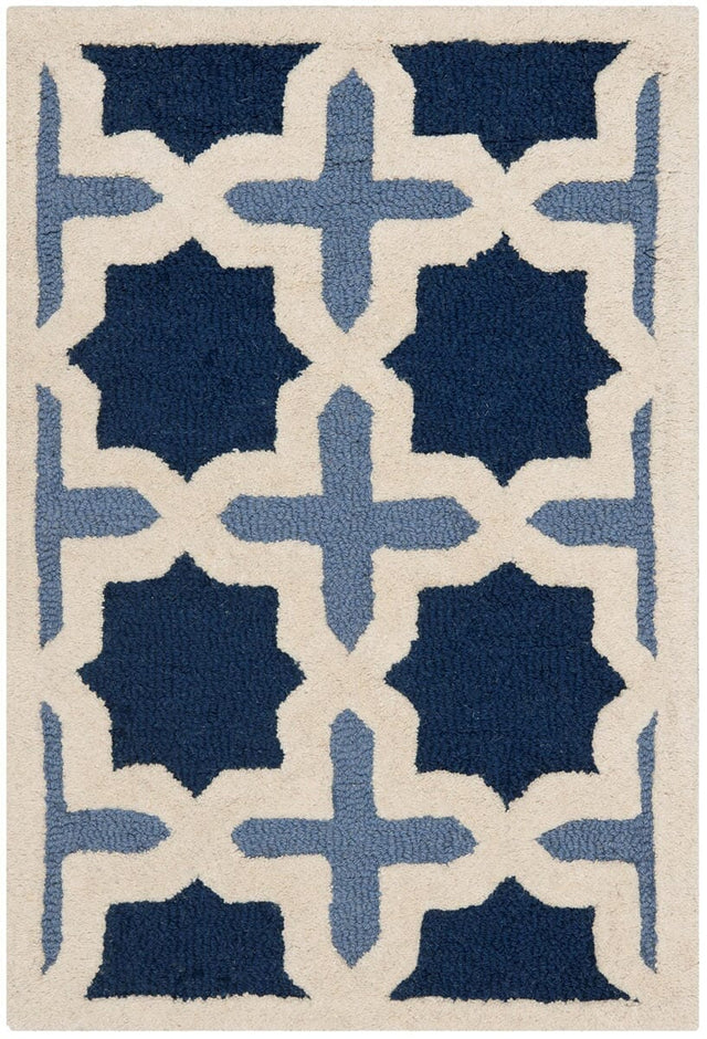 Safavieh Cambridge Cam127A Light Blue / Ivory Rugs - Safavieh - cam127a - 4r