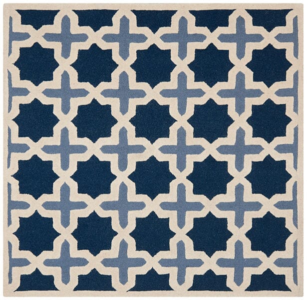 Safavieh Cambridge Cam127A Light Blue / Ivory Rugs - Safavieh - cam127a - 4sq