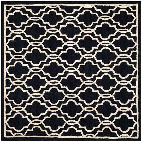 Safavieh Cambridge Cam131E Black / Ivory Rugs - Safavieh - cam131e - 6sq