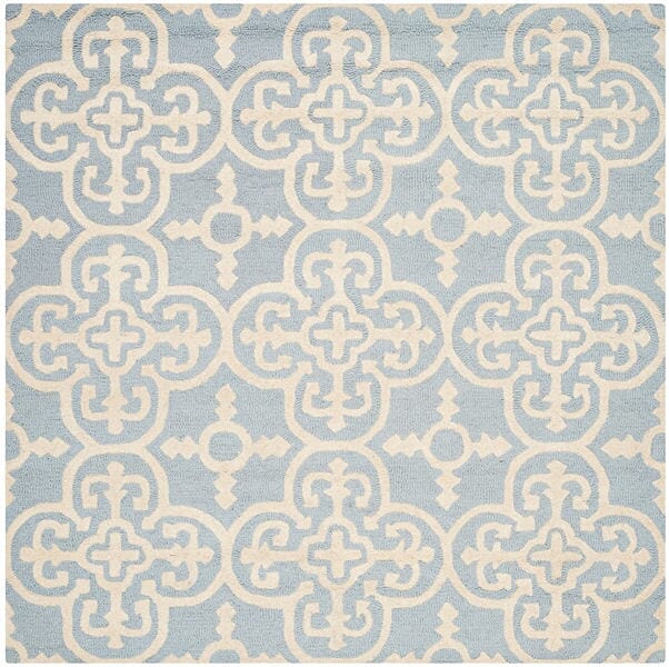 Safavieh Cambridge Cam133A Light Blue / Ivory Rugs - Safavieh - cam133a - 6sq