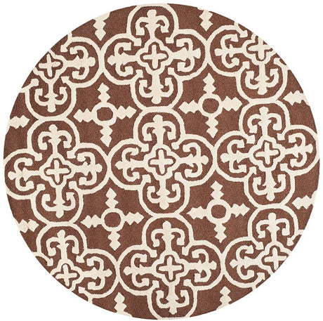 Safavieh Cambridge Cam133H Dark Brown / Ivory Rugs - Safavieh - cam133h - 6r