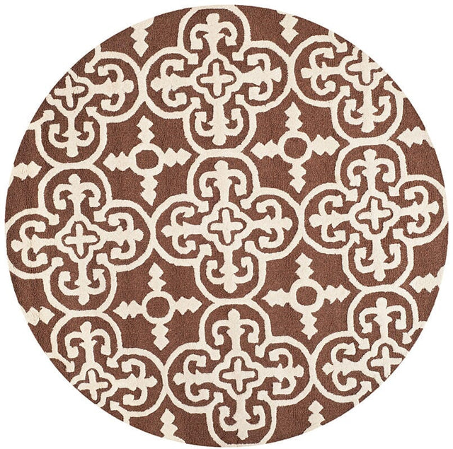 Safavieh Cambridge Cam133H Dark Brown / Ivory Rugs - Safavieh - cam133h - 6r