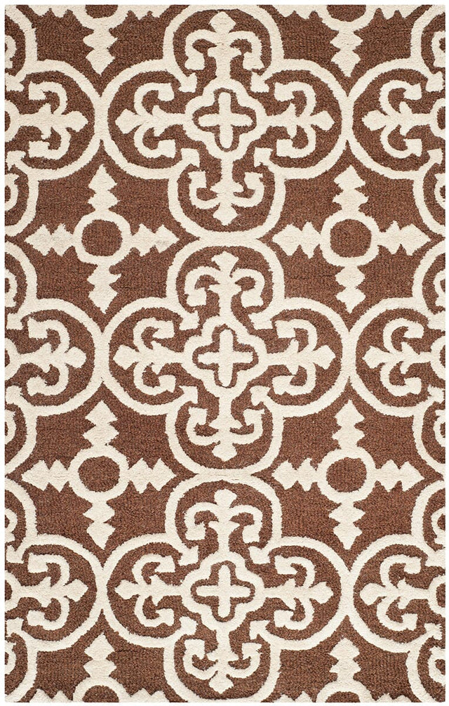 Safavieh Cambridge Cam133H Dark Brown / Ivory Rugs - Safavieh - cam133h - 6r