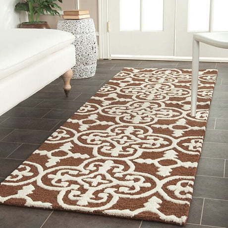 Safavieh Cambridge Cam133H Dark Brown / Ivory Rugs - Safavieh - cam133h - 6sq