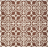 Safavieh Cambridge Cam133H Dark Brown / Ivory Rugs - Safavieh - cam133h - 6sq