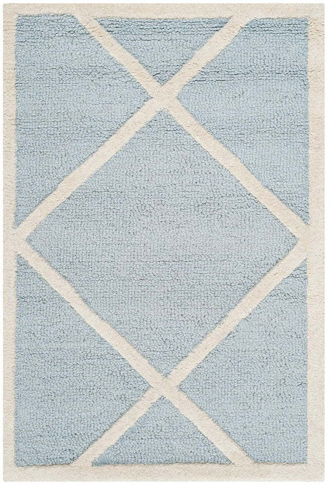 Safavieh Cambridge Cam136A Light Blue / Ivory Rugs - Safavieh - cam136a - 4r