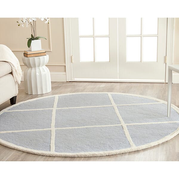 Safavieh Cambridge Cam136A Light Blue / Ivory Rugs - Safavieh - cam136a - 4sq