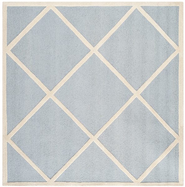 Safavieh Cambridge Cam136A Light Blue / Ivory Rugs - Safavieh - cam136a - 4sq