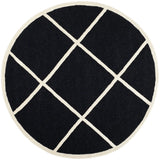 Safavieh Cambridge 6'-0" x 6'-0" Rug in Black / Ivory