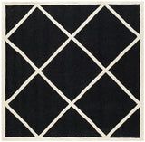 Safavieh Cambridge 6'-0" x 6'-0" Rug in Black / Ivory