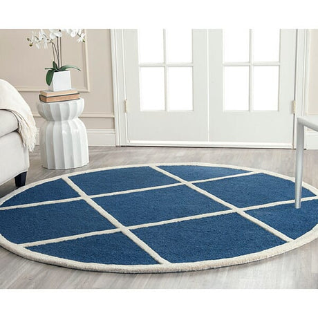 Safavieh Cambridge Cam136G Navy / Ivory Rugs - Safavieh - cam136g - 6sq