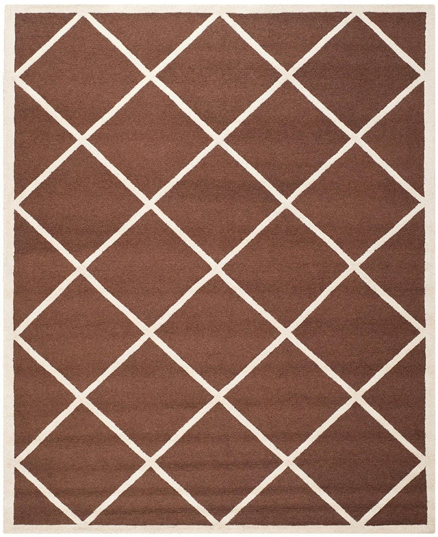 Safavieh Cambridge Cam136H Dark Brown / Ivory Rugs - Safavieh - cam136h - 6r