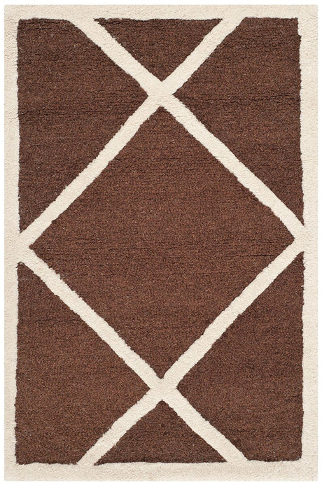 Safavieh Cambridge Cam136H Dark Brown / Ivory Rugs - Safavieh - cam136h - 6r