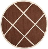 Safavieh Cambridge Cam136H Dark Brown / Ivory Rugs - Safavieh - cam136h - 6r