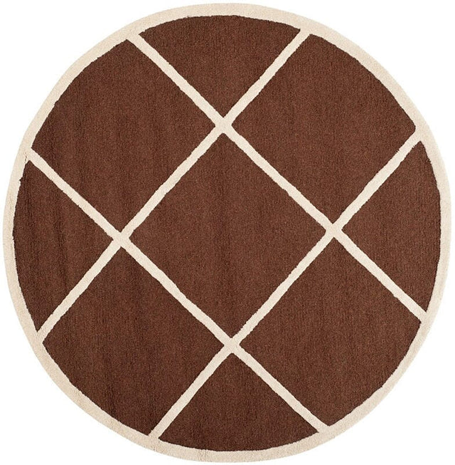 Safavieh Cambridge Cam136H Dark Brown / Ivory Rugs - Safavieh - cam136h - 6r