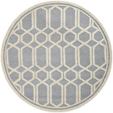 Safavieh Cambridge 6'-0" x 6'-0" Rug in Silver / Ivory