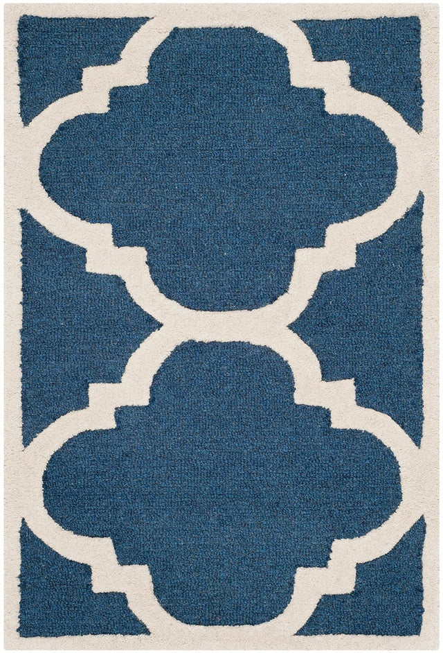 Safavieh Cambridge Cam140G Navy / Ivory Rugs - Safavieh - cam140g - 4r