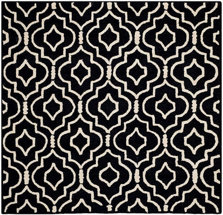 Safavieh Cambridge Cam141E Black / Ivory Rugs - Safavieh - cam141e - 6sq