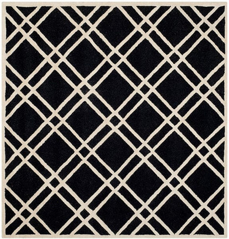 Safavieh Cambridge Cam142E Black / Ivory Rugs - Safavieh - cam142e - 6sq